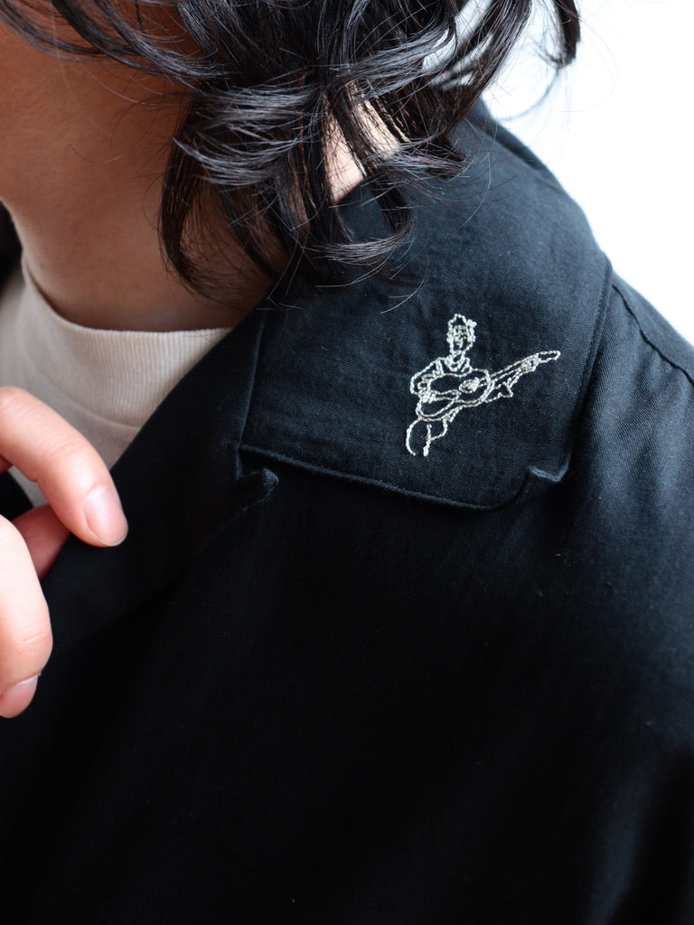 open collar shirt
