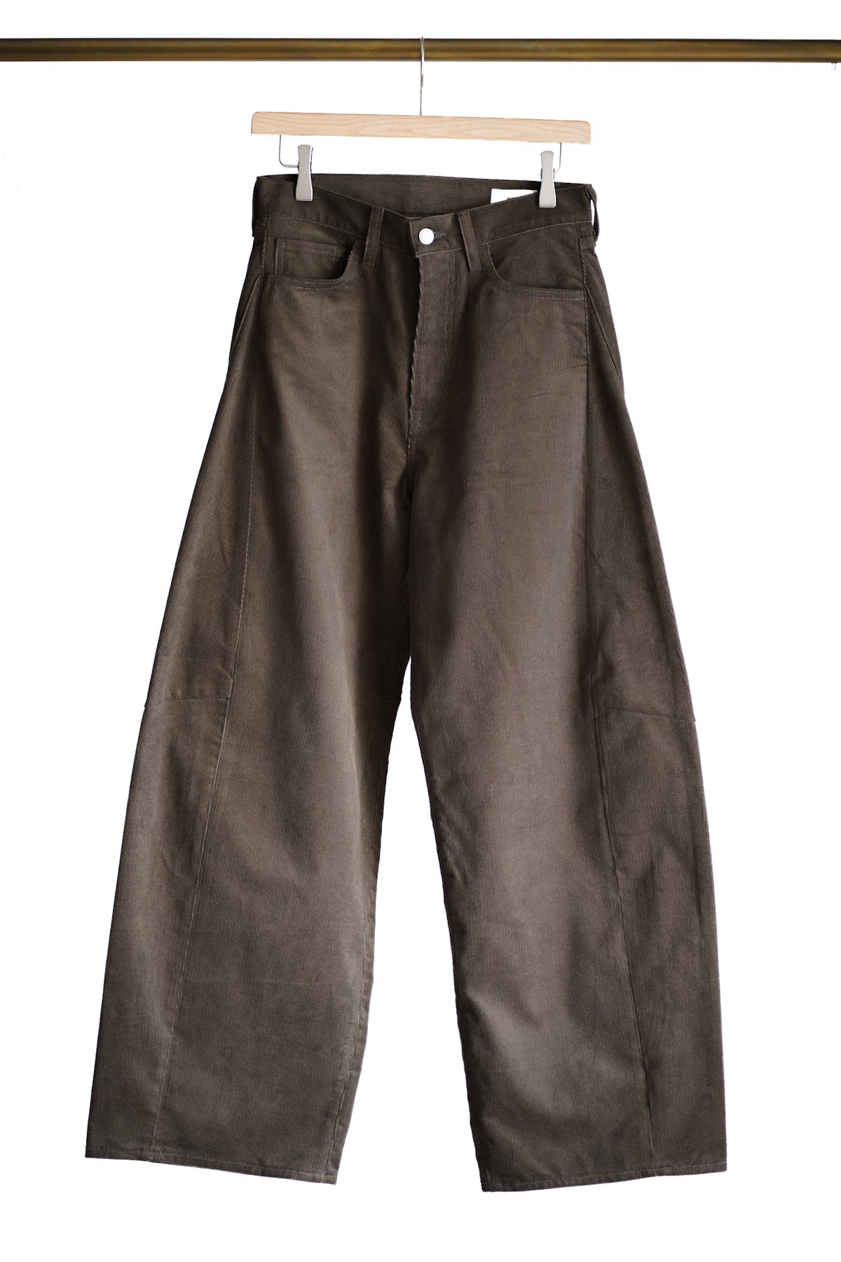 CORDUROY BARREL LEG JEANS