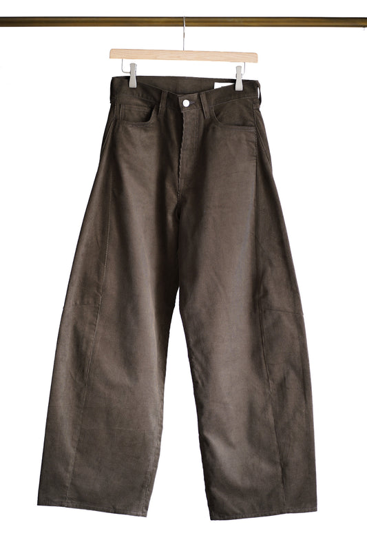 CORDUROY BARREL LEG JEANS