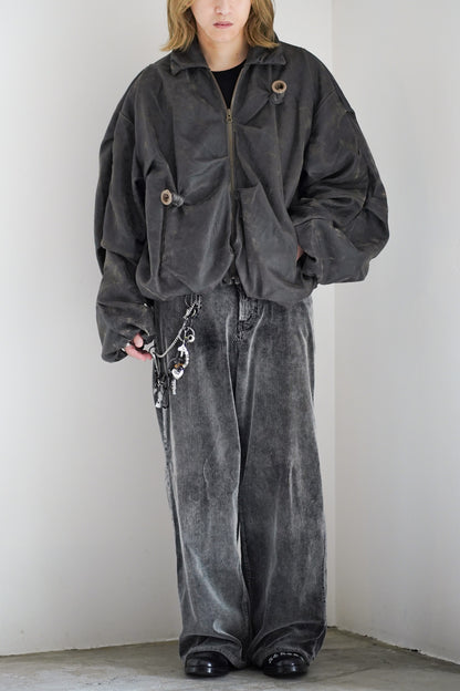 DEFLATED BALLOON LEATHER JACKET