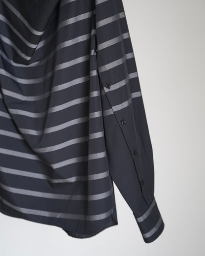 STRIPE COWL NECK BLOUSE