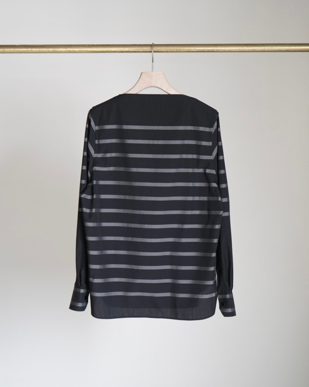 STRIPE COWL NECK BLOUSE