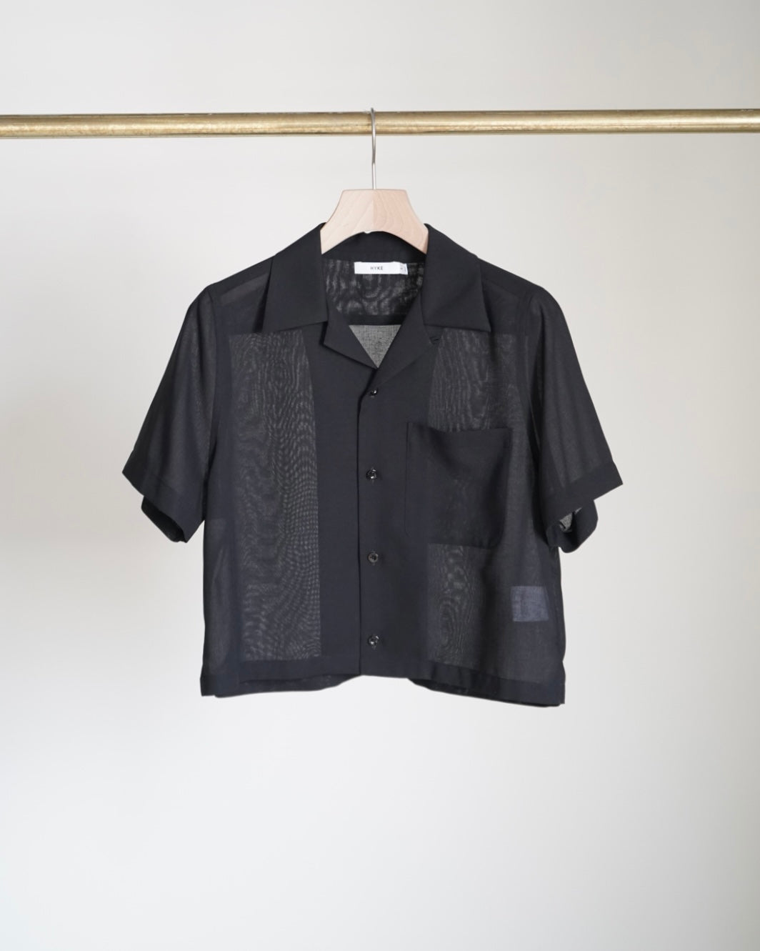 T/W VOILE CROPPED SHIRT