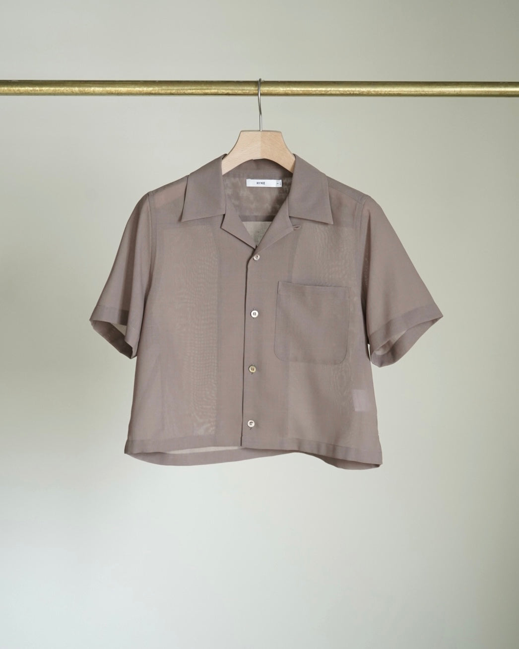 T/W VOILE CROPPED SHIRT