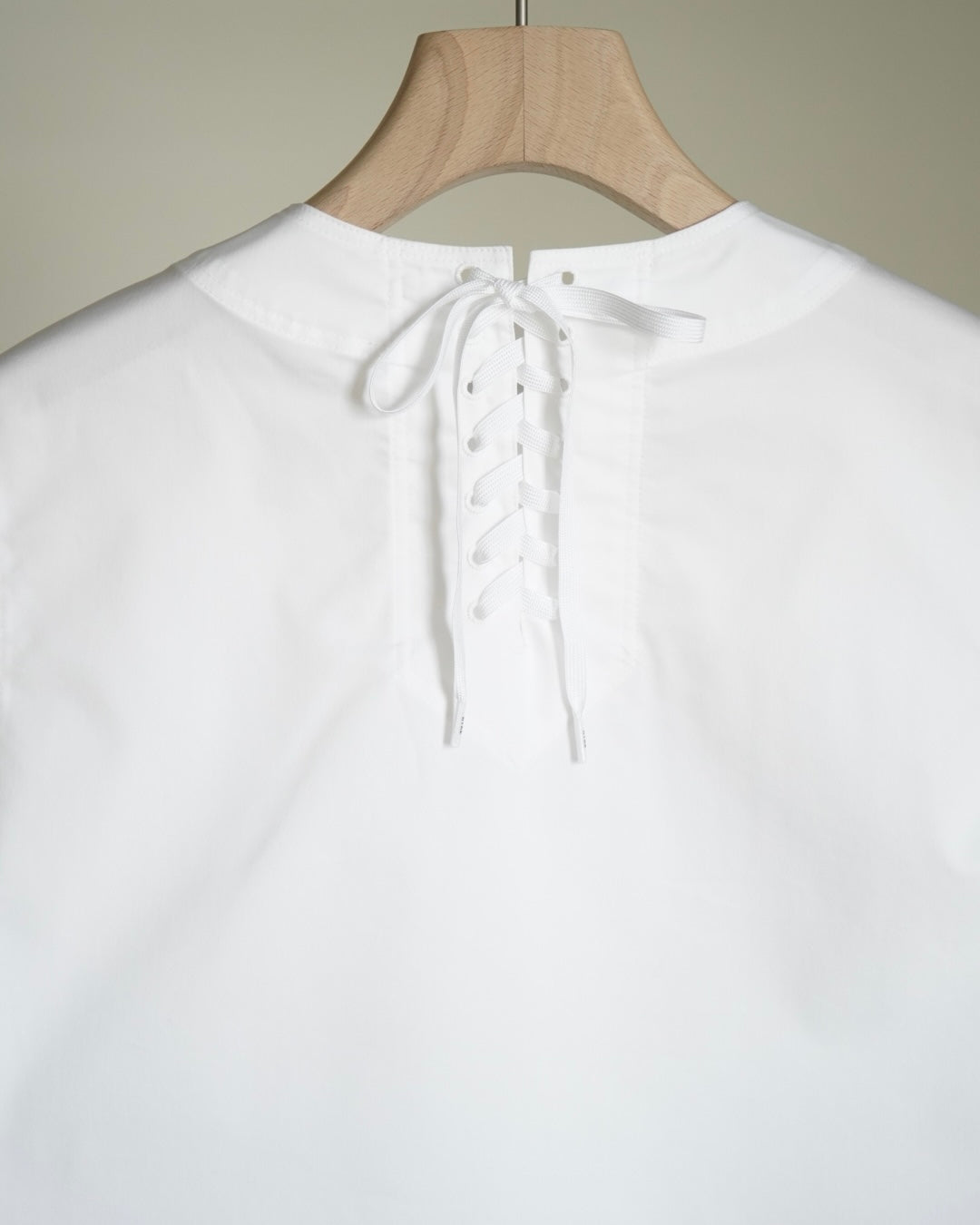 T/C SHEER SLEEVE SAILOR CROPPED BLOUSE