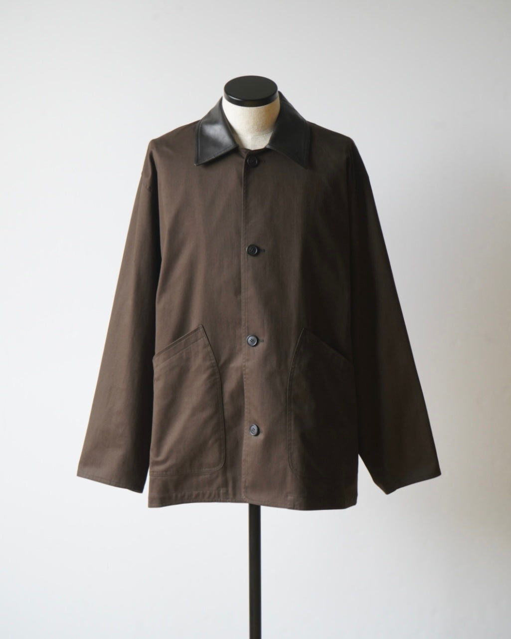 OVERSIZED BLOUSON WITH LEATHER PATCH