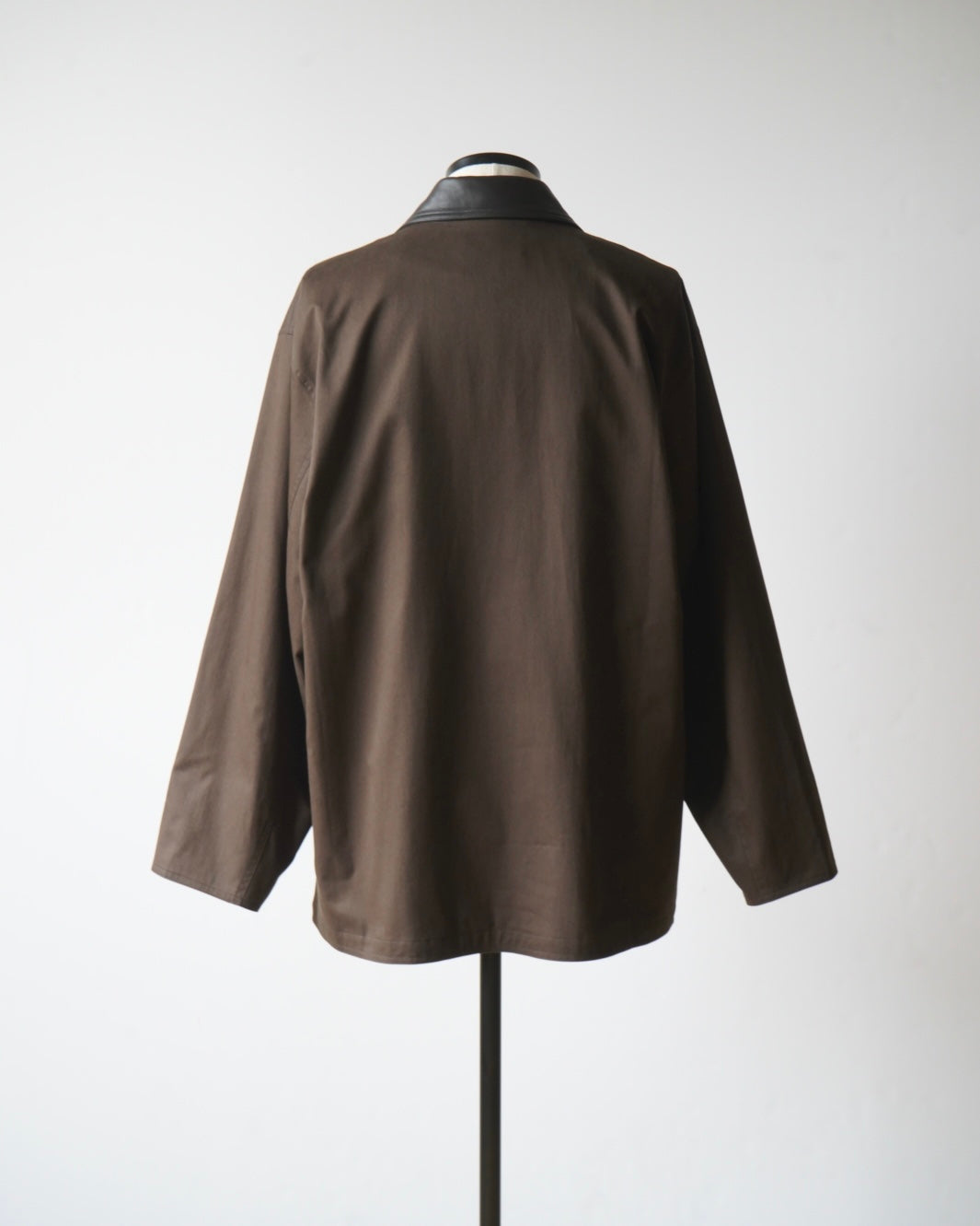 OVERSIZED BLOUSON WITH LEATHER PATCH