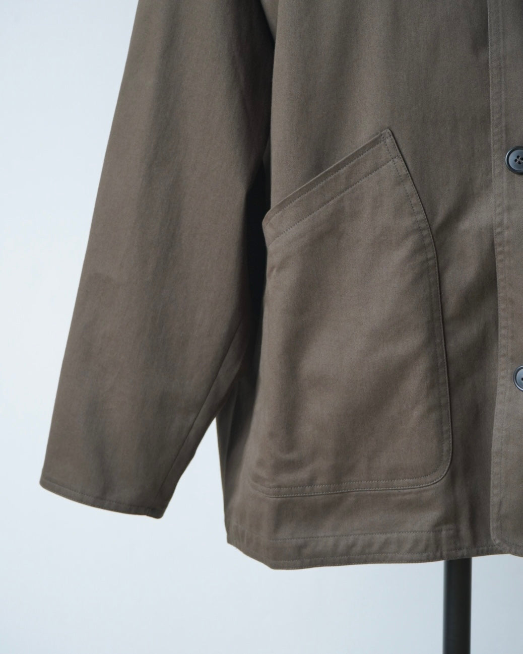 OVERSIZED BLOUSON WITH LEATHER PATCH