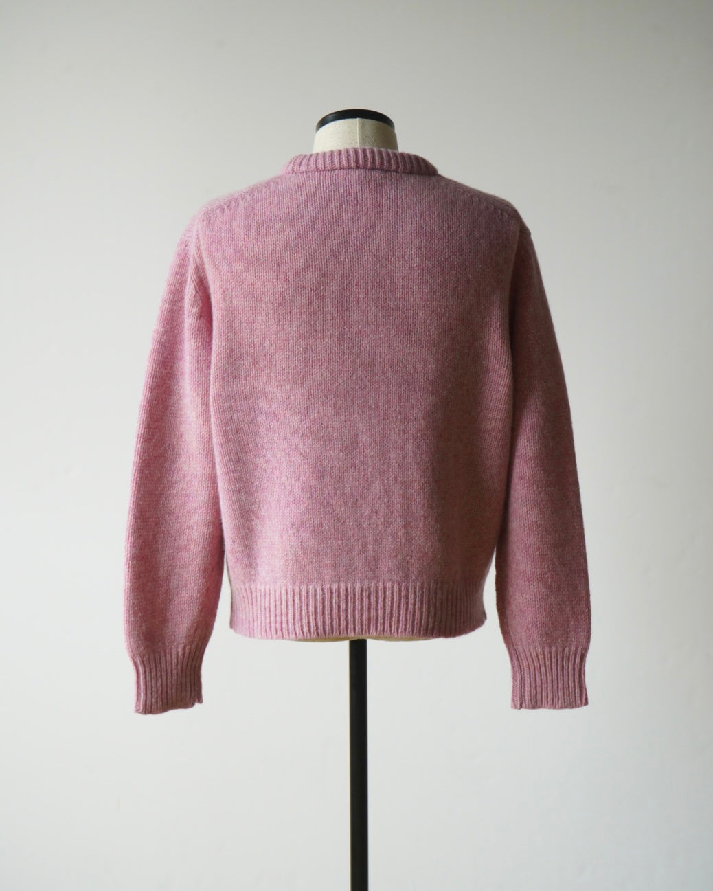 PADDED COLLAR SHETLAND OVERSIZED SWEATER