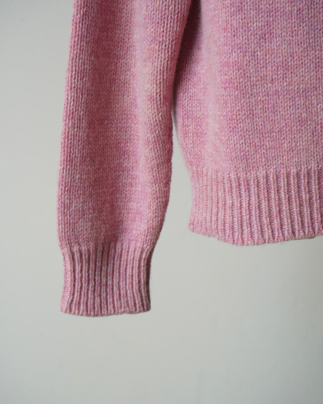 PADDED COLLAR SHETLAND OVERSIZED SWEATER