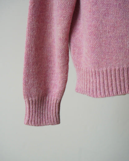 PADDED COLLAR SHETLAND OVERSIZED SWEATER
