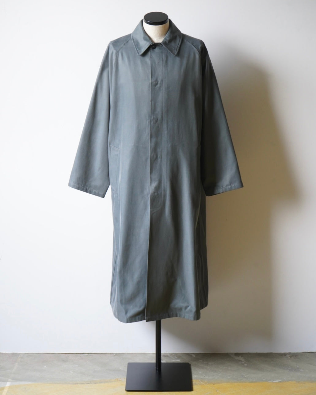 OVERSIZED TRENCH WITH LEATHER PATCH