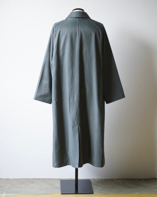 OVERSIZED TRENCH WITH LEATHER PATCH