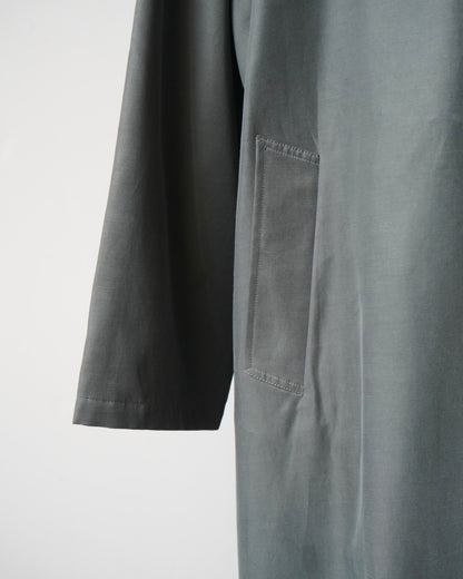 OVERSIZED TRENCH WITH LEATHER PATCH