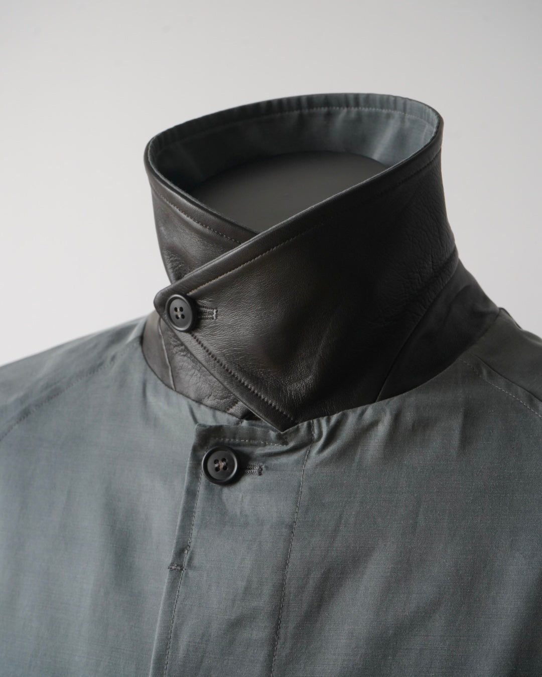 OVERSIZED TRENCH WITH LEATHER PATCH