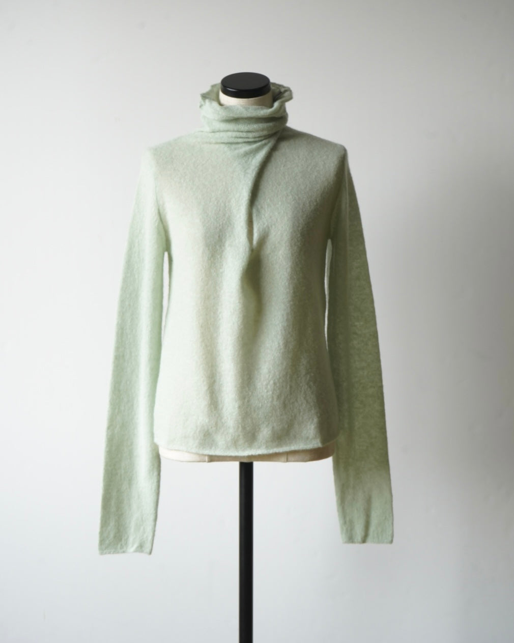DOUBLE COLLAR ALPACA KNIT