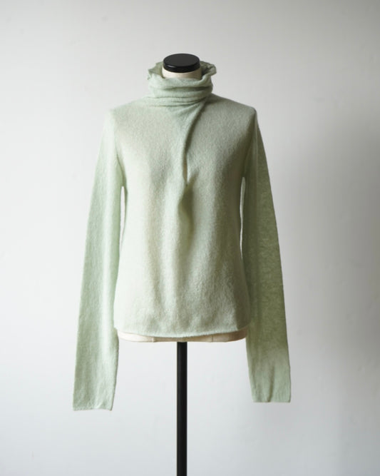 DOUBLE COLLAR ALPACA KNIT