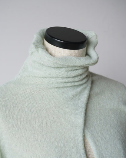 DOUBLE COLLAR ALPACA KNIT