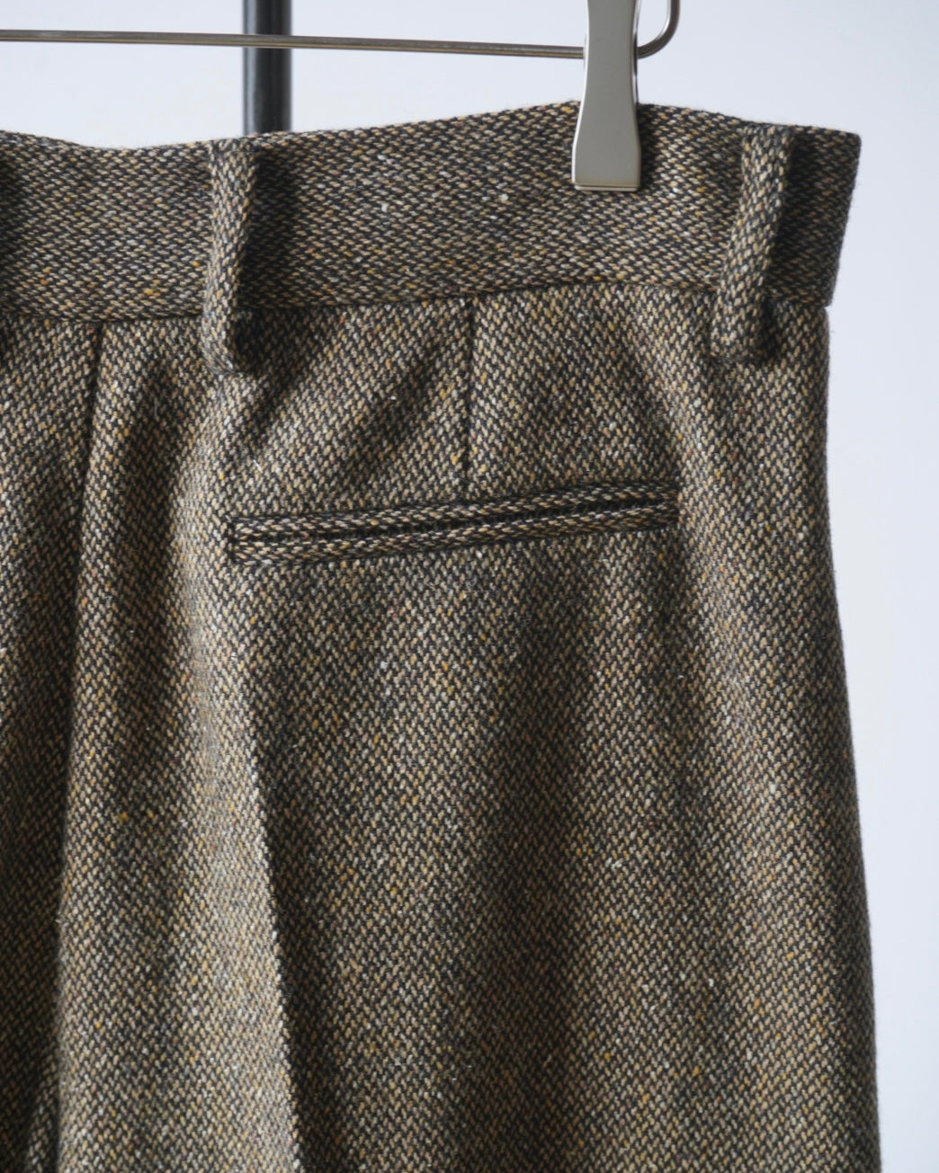 DOUBLE PLEATED WIDE PANTS