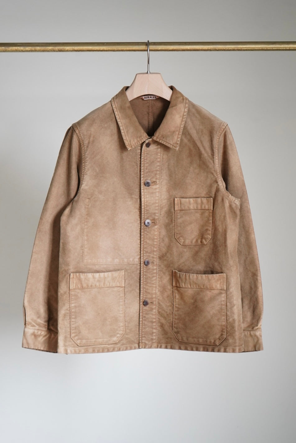 GARMENT-DYED ORGANIC COTTON HEAVY MOLESKIN COVERALL