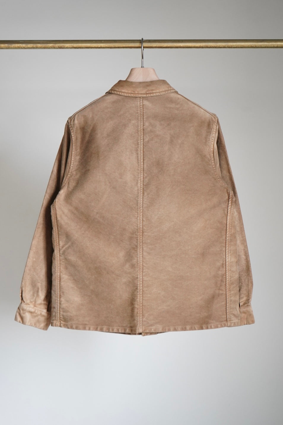 GARMENT-DYED ORGANIC COTTON HEAVY MOLESKIN COVERALL