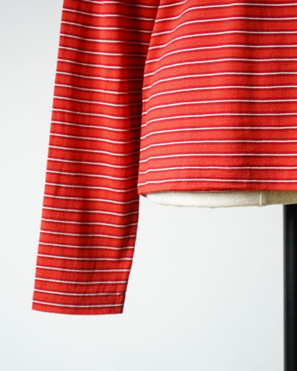 SOFT SMOOTH WOOL STRIPE JERSEY L/S TEE