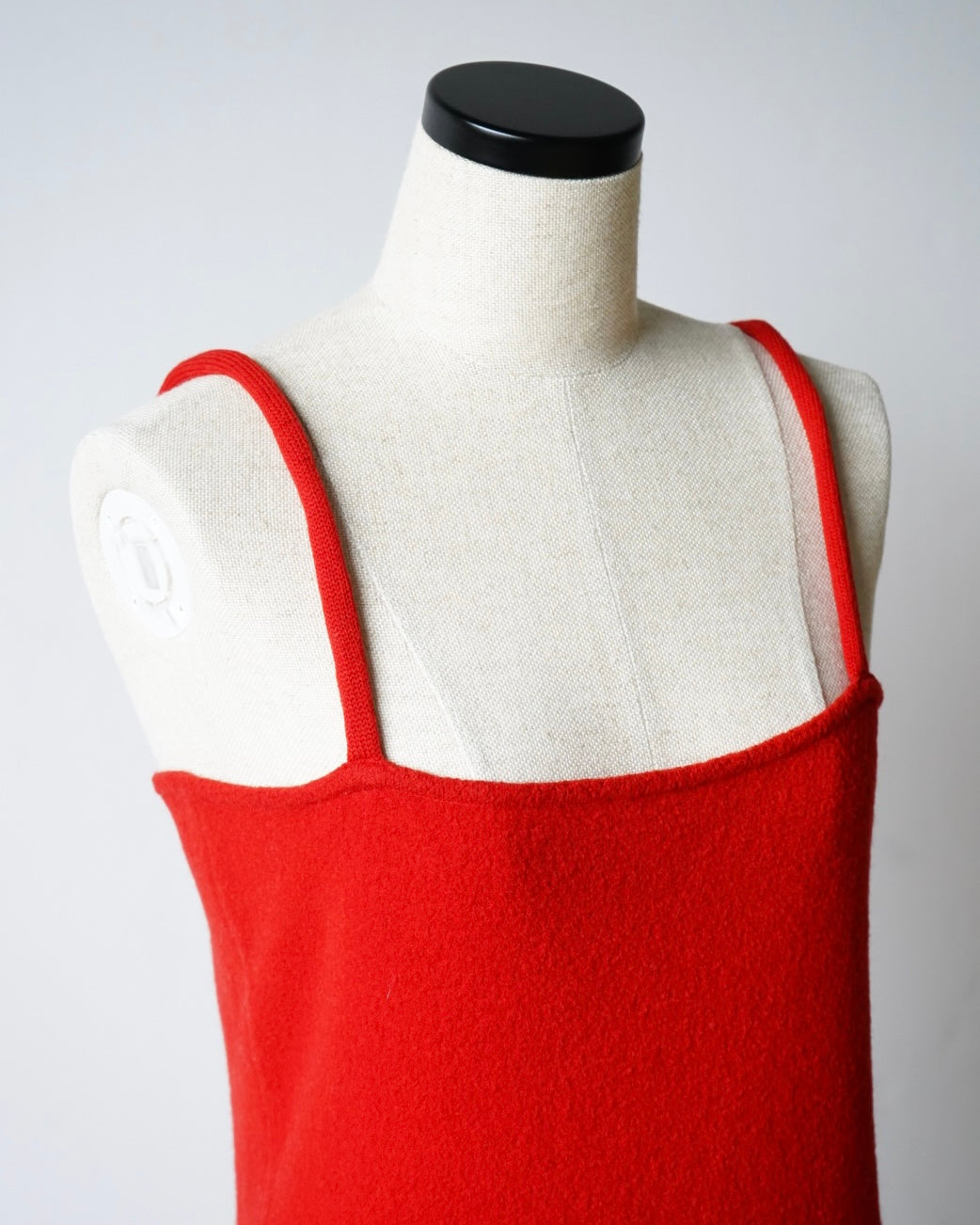 SMOOTH FULLED WOOL KNIT DRESS