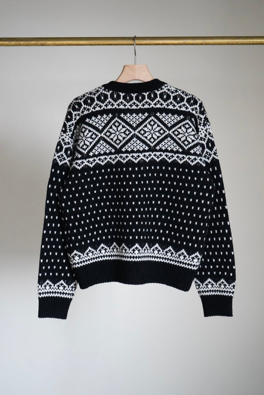 NORDIC WRAP SWEATER