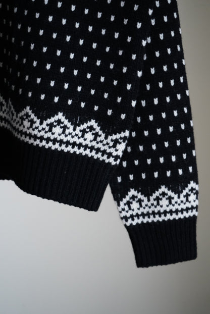 NORDIC WRAP SWEATER