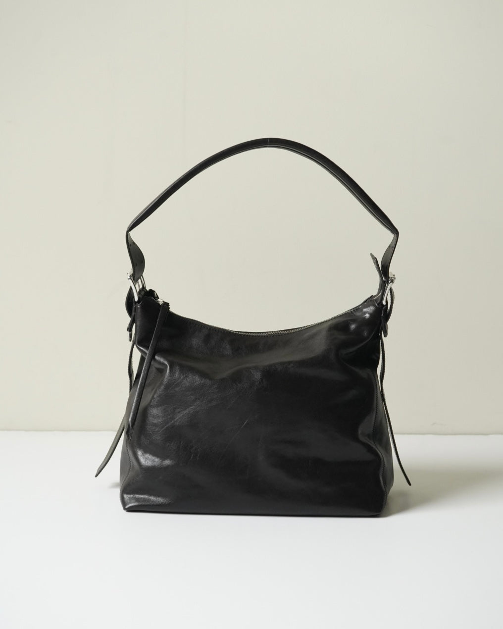 SMALL BELTED HOBO BAG