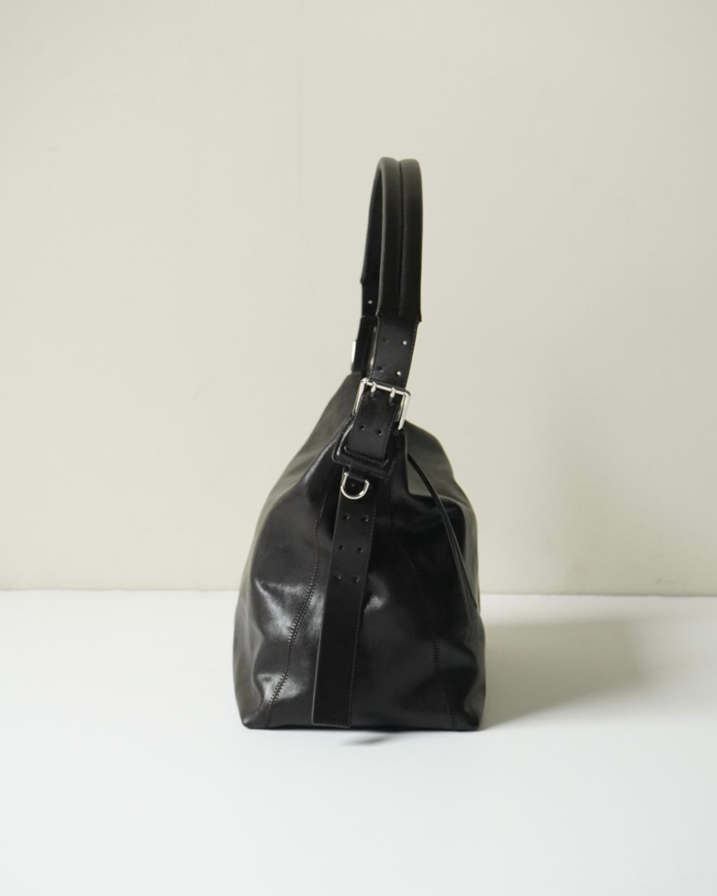 SMALL BELTED HOBO BAG