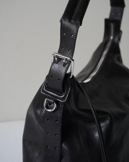 SMALL BELTED HOBO BAG