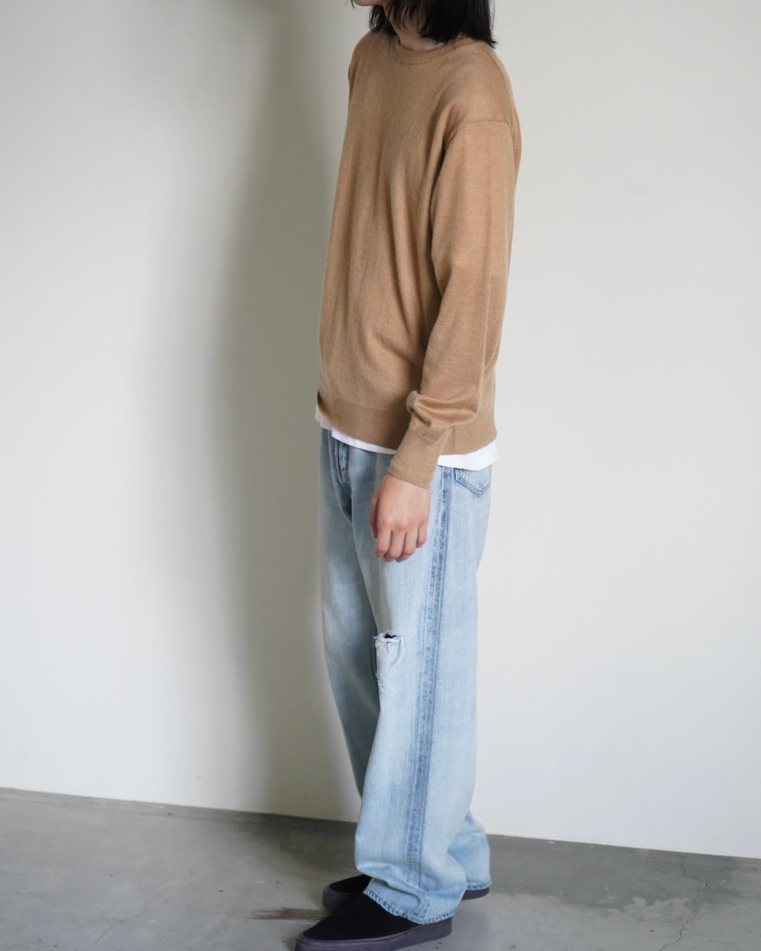HIGH GAUGE SOFT CASHMERE KNIT P/O