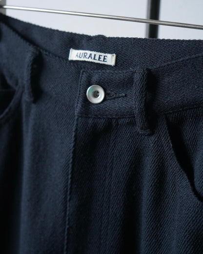 SILK NEP DENIM 5P WIDE PANTS