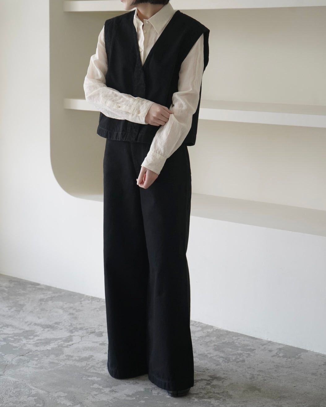 13oz DENIM WIDE PANTS