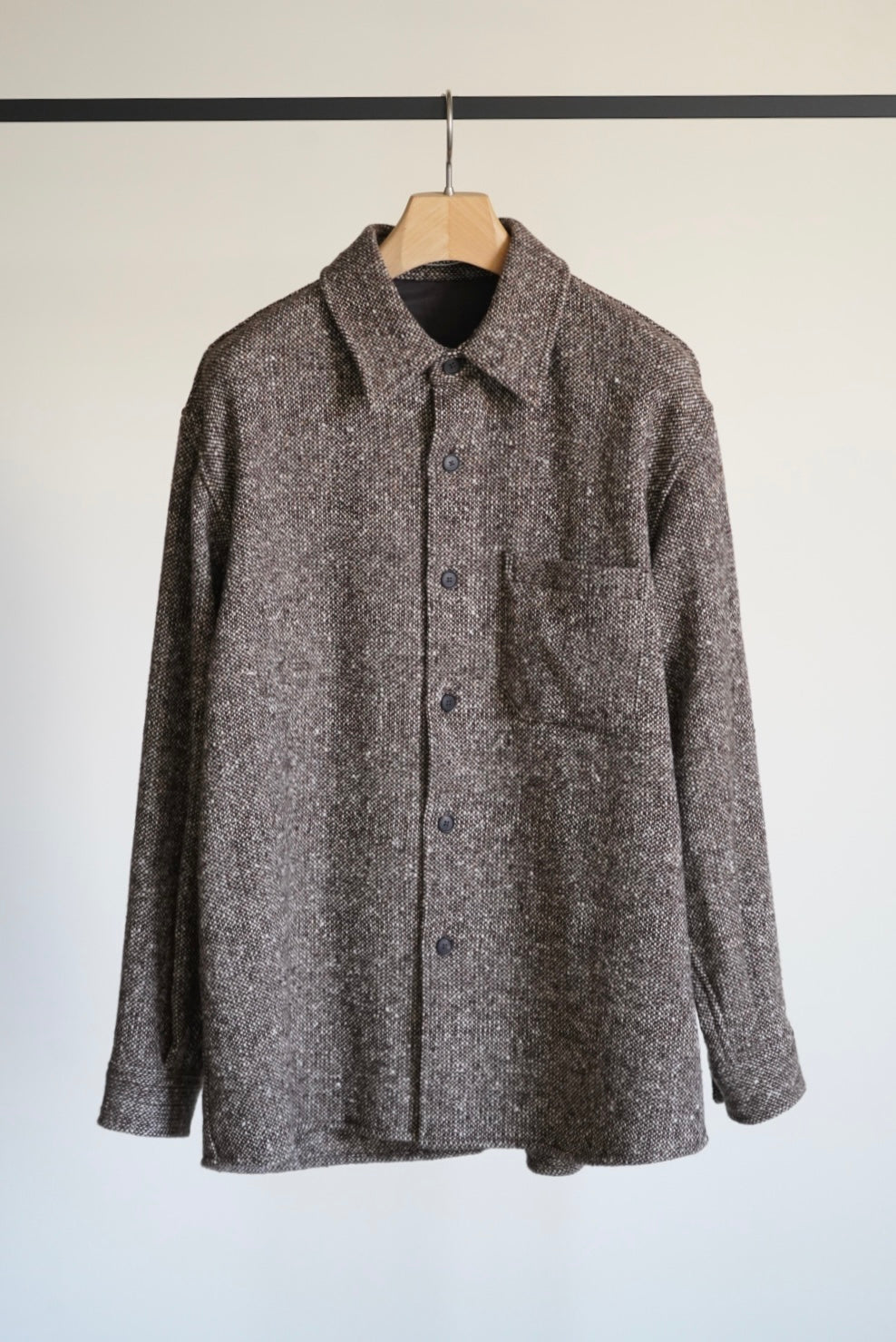 HOMESPUN TWEED SHIRT BLOUSON