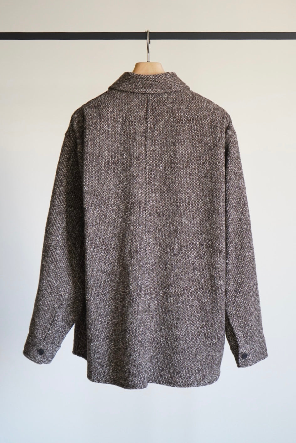 HOMESPUN TWEED SHIRT BLOUSON