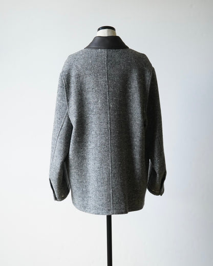 HOMESPUN TWEED ZIP BLOUSON