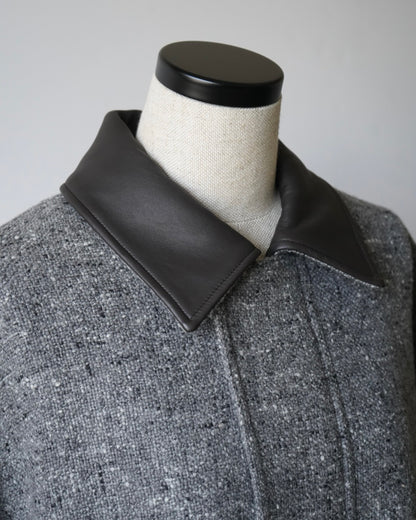 HOMESPUN TWEED ZIP BLOUSON