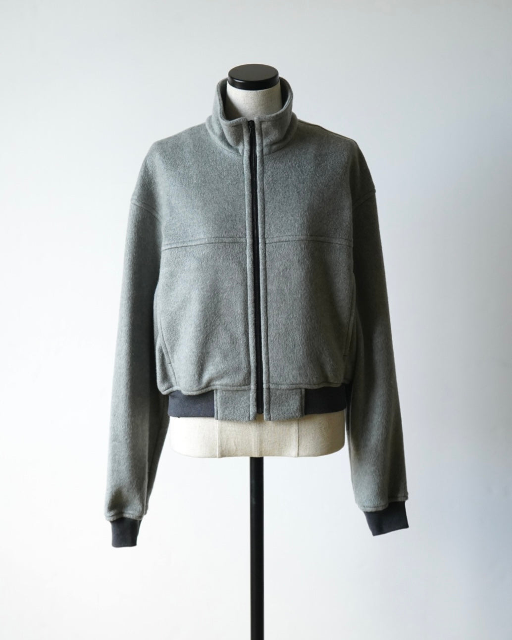 PURE SILK COMFORT FLEECE ZIP BLOUSON