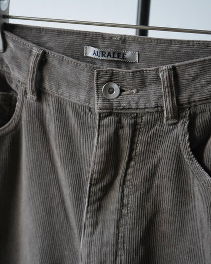 GARMENT-DYED FINX CORDUROY 5P WIDE PANTS