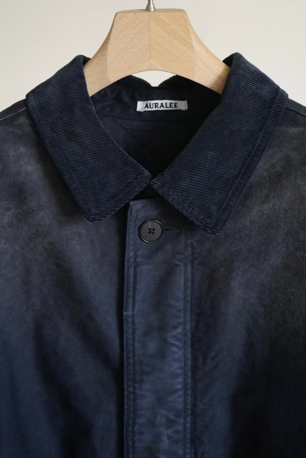 GARMENT-DYED ORGANIC COTTON HEAVY MOLESKIN COAT