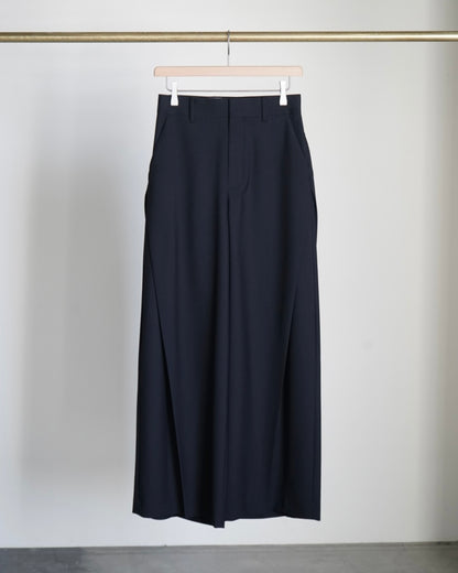 WOOL SIDE TUCK PANTS