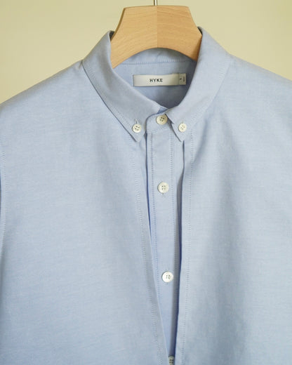 OXFORD SHEER SLEEVE DRESS