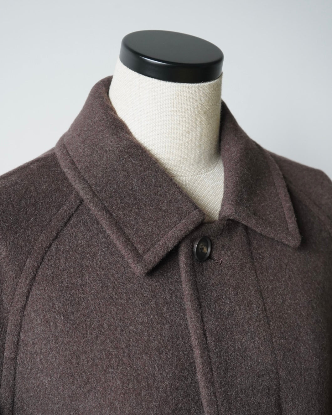 SUPER FINE WOOL MOSSER SOUTIEN COLLAR COAT