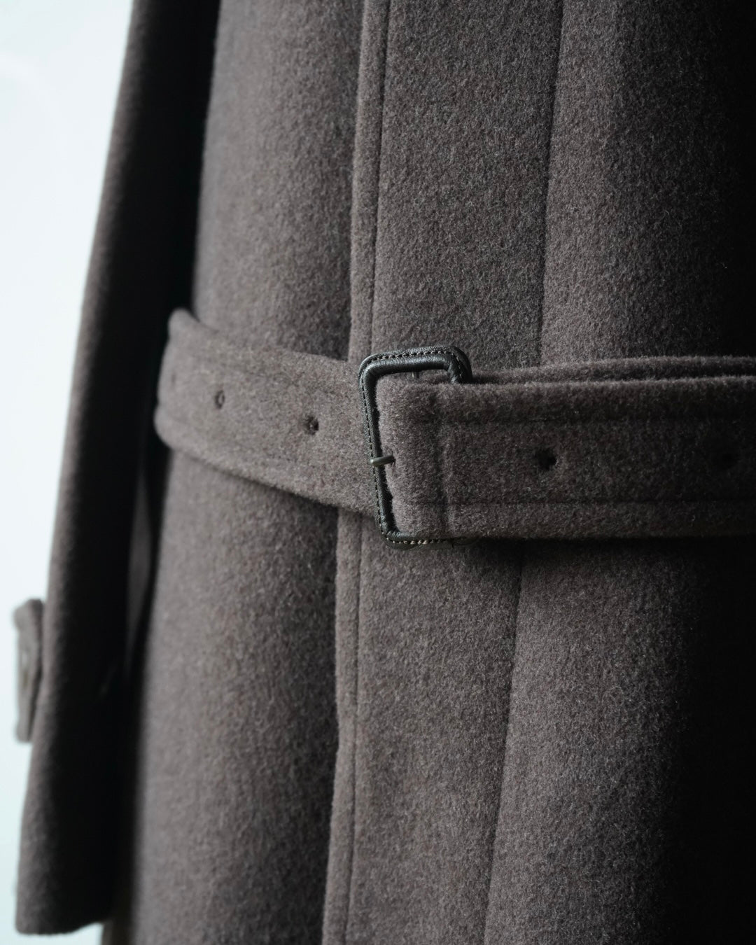 SUPER FINE WOOL MOSSER SOUTIEN COLLAR COAT