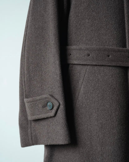 SUPER FINE WOOL MOSSER SOUTIEN COLLAR COAT