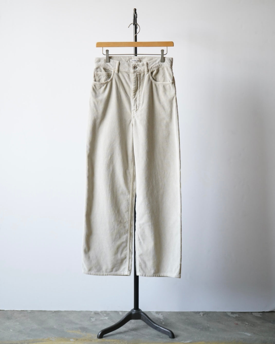 GARMENT-DYED FINX CORDUROY 5P WIDE PANTS