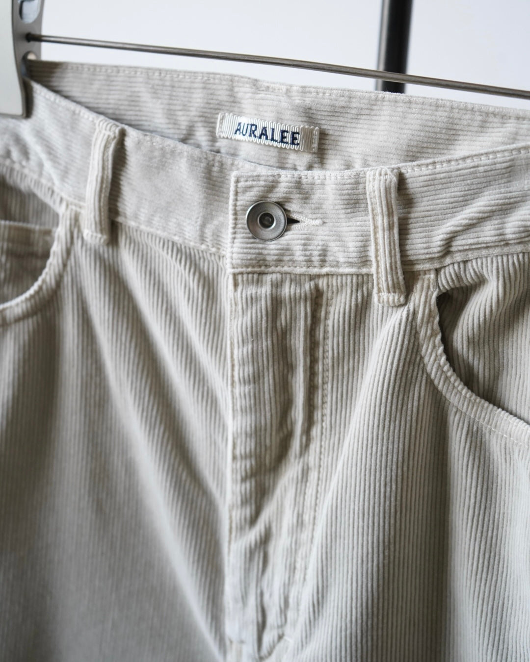 GARMENT-DYED FINX CORDUROY 5P WIDE PANTS