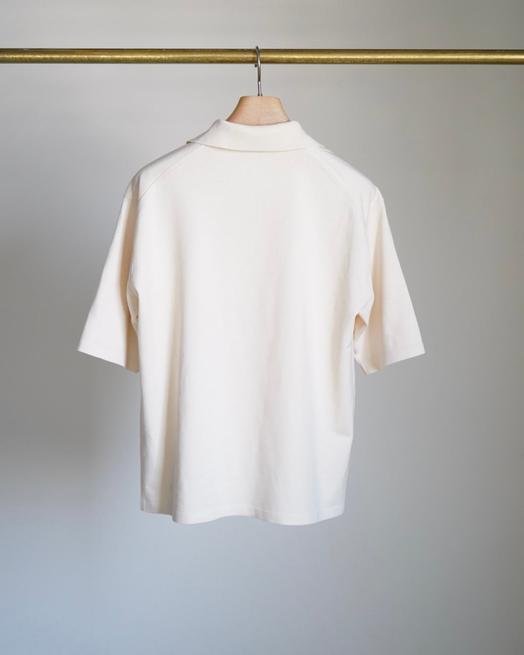 HIGH GAUGE TUSSAH SILK KNIT SKIPPER POLO